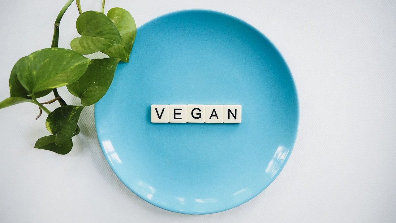 Plant-based dishes on a wooden table